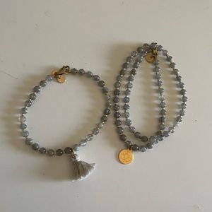 Tess + Tricia Labrodite Bracelet Set